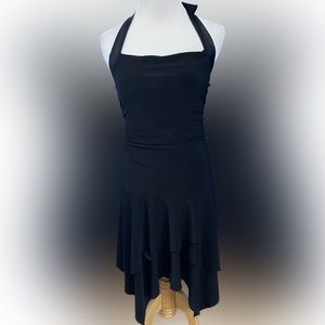 Y2K Taboo Asymmetrical Halter Dress (M)